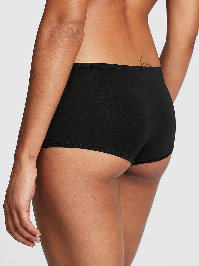 Pink Pamuklu Boyshort Kulot arka görünümü