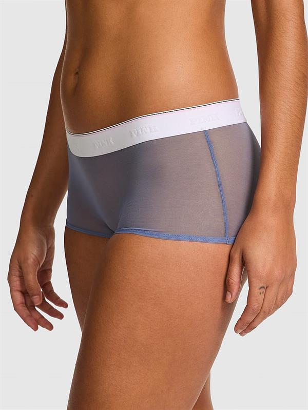 Pink Logolu Tul Boyshort Kulot