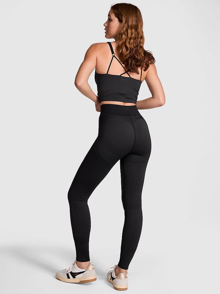 Pink Seamless Klasik Tayt arka görünümü
