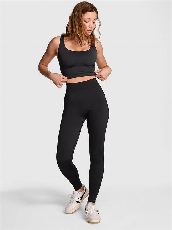 Pink Seamless Klasik Tayt