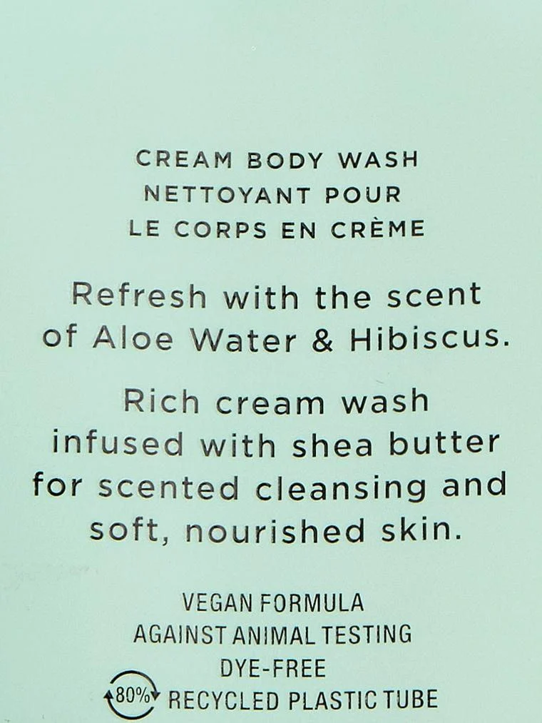 Aloe Water Hibiscus Nemlendirici Krem Temizleyici arka görünüm