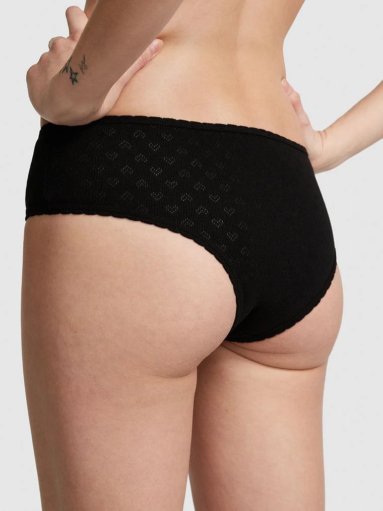 Pink Logolu Pamuklu Boyshort Kulot arka görünüm