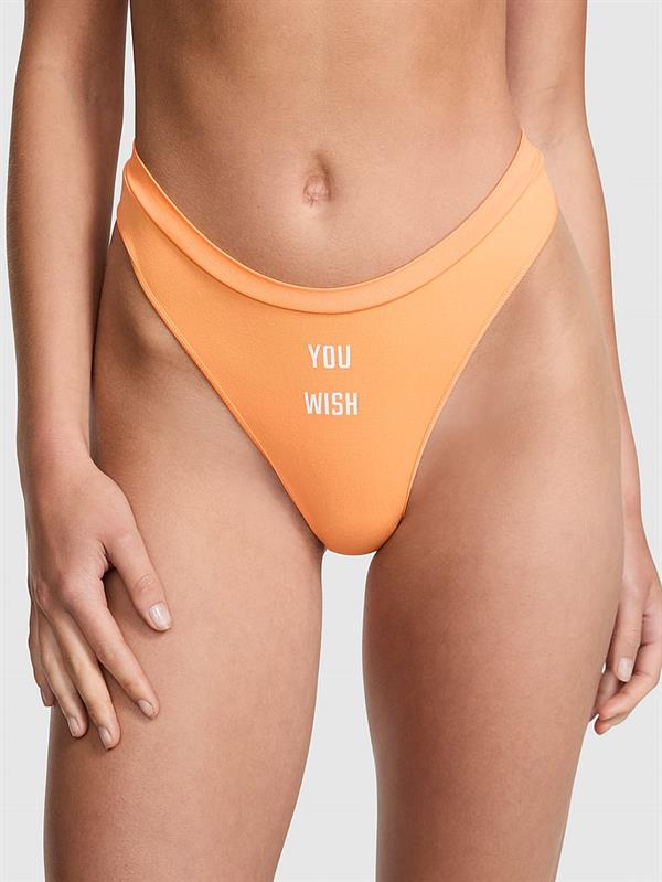 Pink Seamless Derin Bacak Kesim Tanga