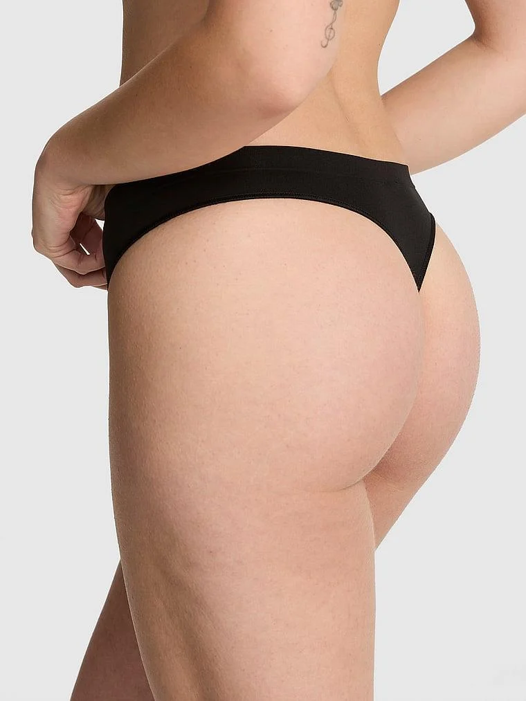 Pink Seamless Tanga arka görünüm