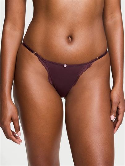 Dantel Kenarli Ayarlanabilir Ipli Bikini Kulot
