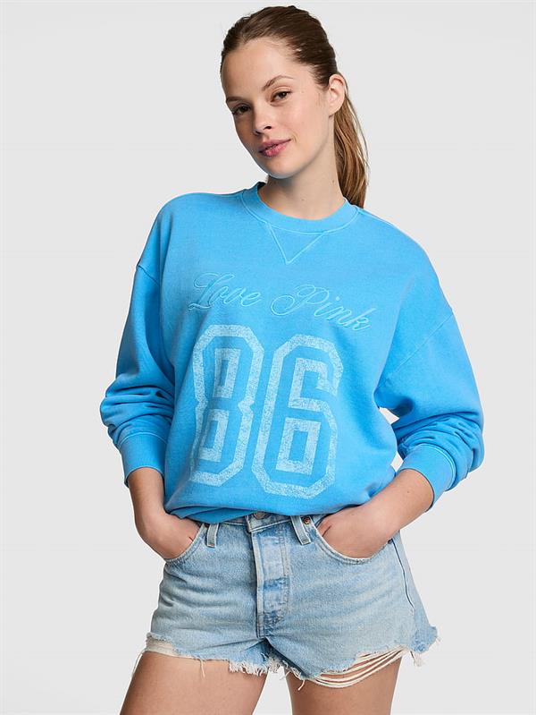 Pink Ivy Oversize Bisiklet Yaka Sweatshirt