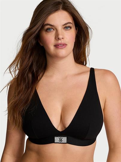 Starstruck Işıltılı Balensiz Dekolteli Bralet ön görünüm