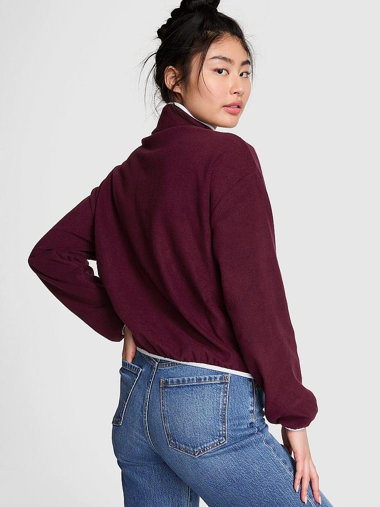 Pink Ivy Polar Yarim Fermuarli Sweatshirt arka görünümü