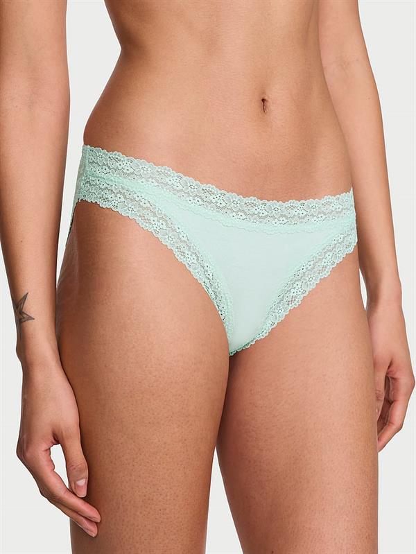 Dantelli Pamuklu Bikini Kulot ön görünüm