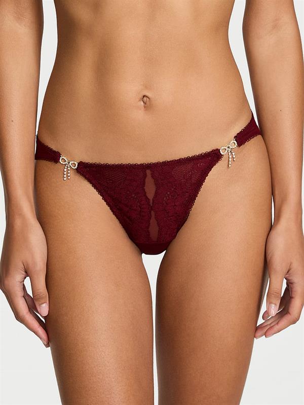 Işıltılı Dantelli Bikini Kulot ön görünüm