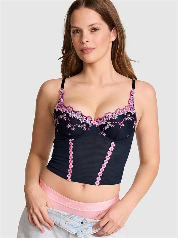 Pink Pink Wink Hafif Dolgu Destekli Yuvarlak Yaka Bustiyer