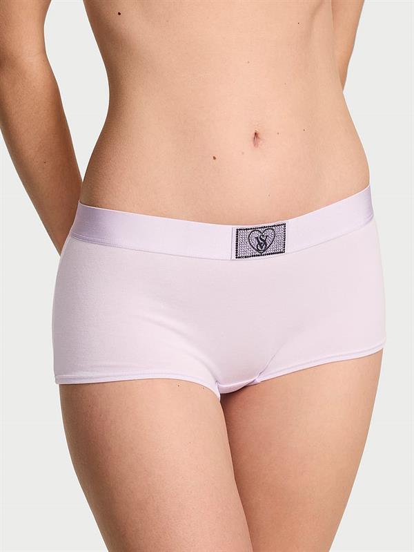 Logo Detayli Kalpli Boyshort Kulot