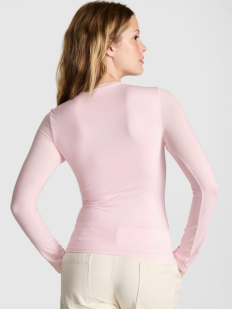 Pink Base Stretch Uzun Kollu Tisort arka görünümü