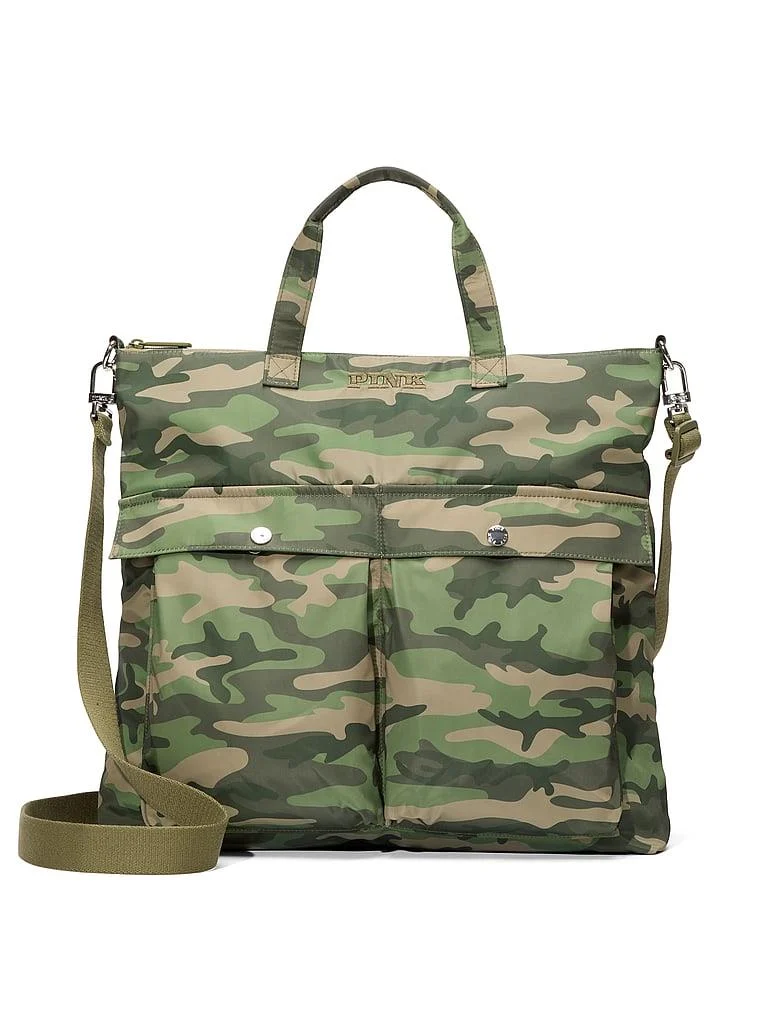 Pink Kargo Tote Çanta arka görünüm