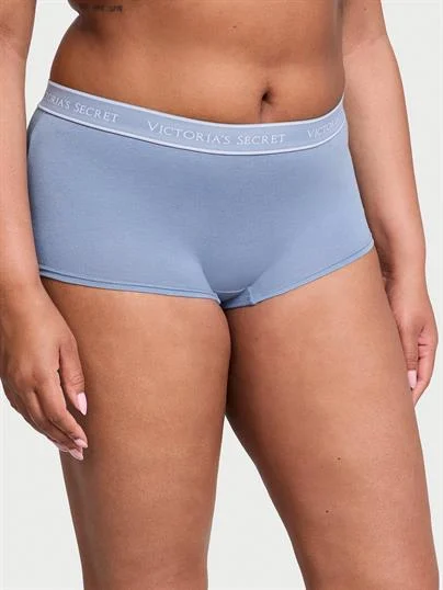 Logolu Pamuklu Boyshort Kulot
