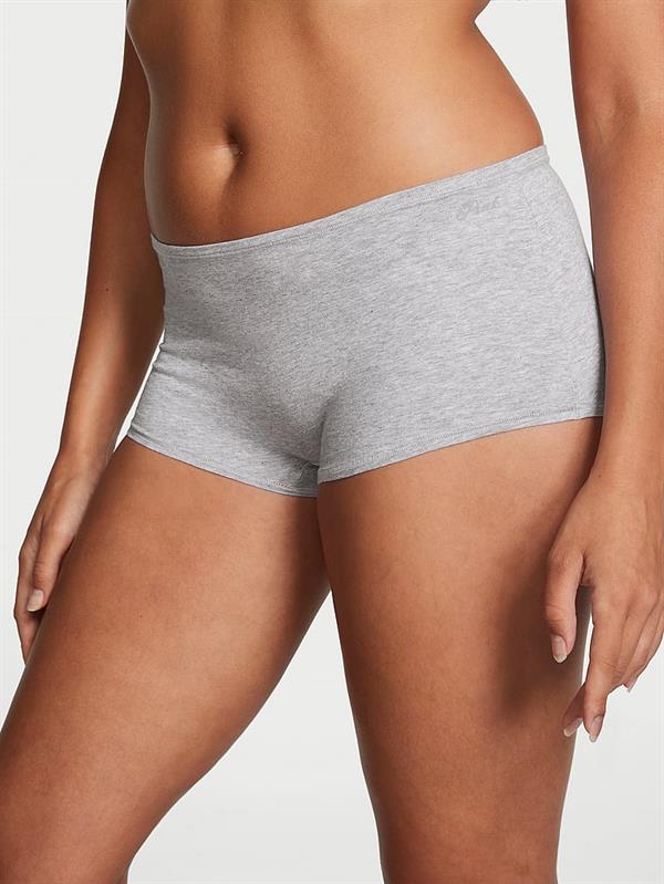 Pink Pamuklu Boyshort Kulot