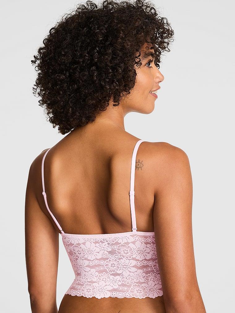 Pink Wink Dantelli Desteksiz Bralet arka görünümü