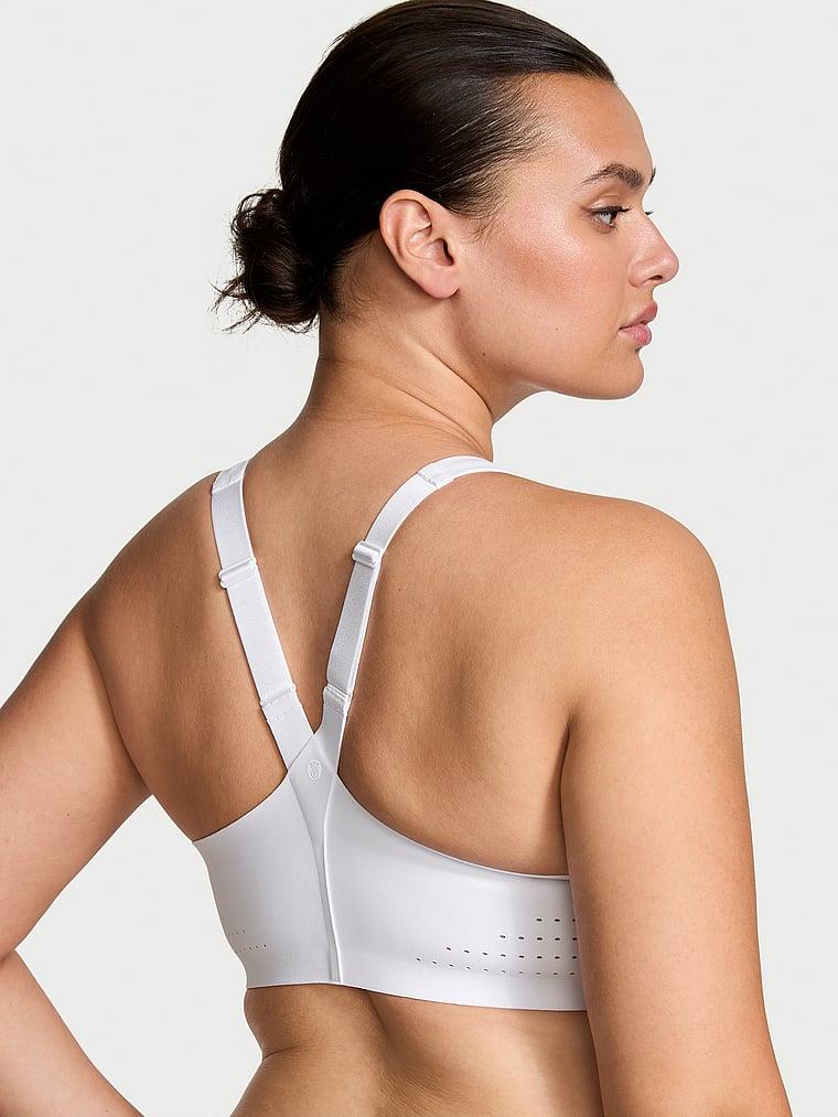 Yeni Stil! Featherweight Max Önden Fermuarli Sporcu Sütyeni arka görünümü