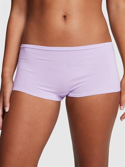 Pink Pamuklu Boyshort Kulot