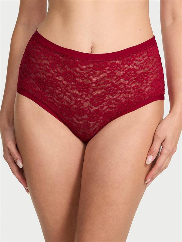 Lazer Kesim Dantelli Brief Kulot