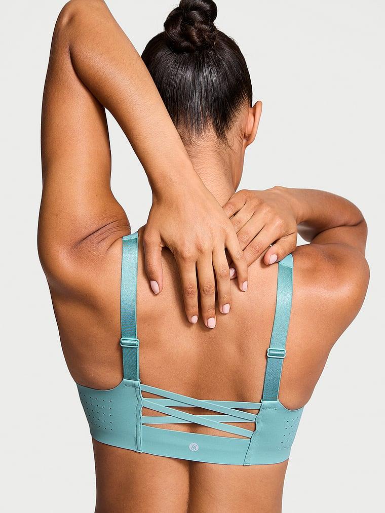 Yeni Stil! Featherweight Önden Fermuarli Maksimum Sporcu Sütyeni arka görünüm