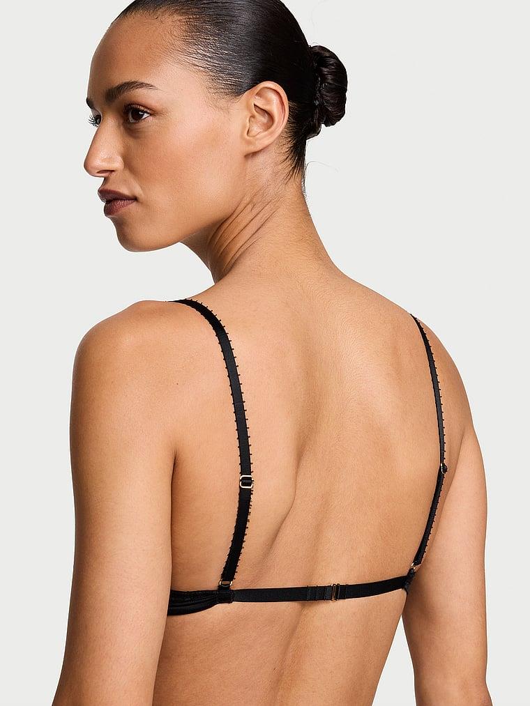 Tease Transparan Cizgili Ucgen Bralet arka görünümü