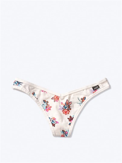 Pink Pamuk Tanga Kulot