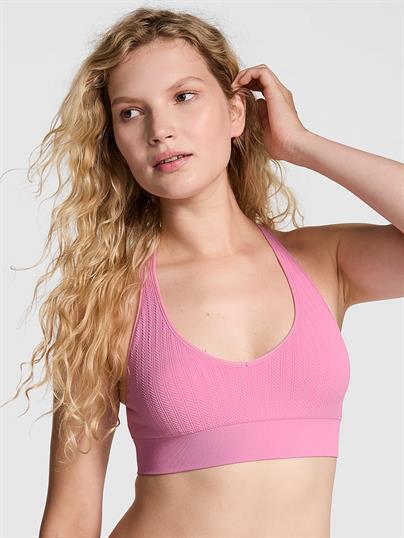 Pink Yumuşak Seamless Dekolteli Bralet