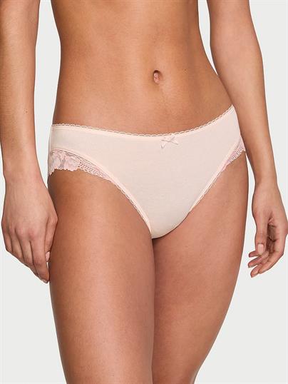 Esnek Pamuklu Dantel Kenarli Bikini Kulot