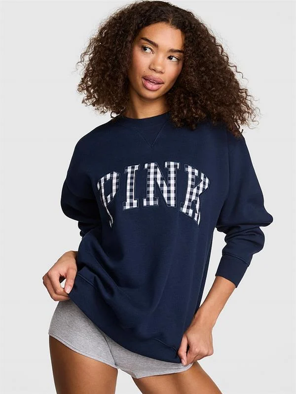 Pink Ivy Oversize Bisiklet Yaka Sweatshirt ön görünüm