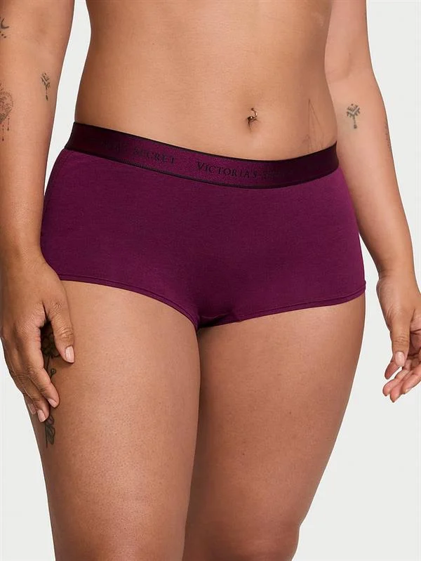 Logolu Pamuklu Boyshort Kulot