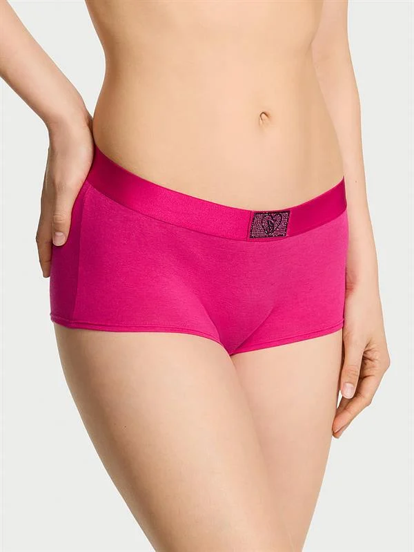 Logo Detayli Kalpli Boyshort Kulot