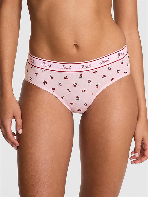 Pink Logolu Pamuklu Hiphugger Kulot