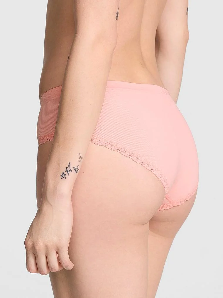 Pink Seamless Hiphugger Kulot arka görünüm