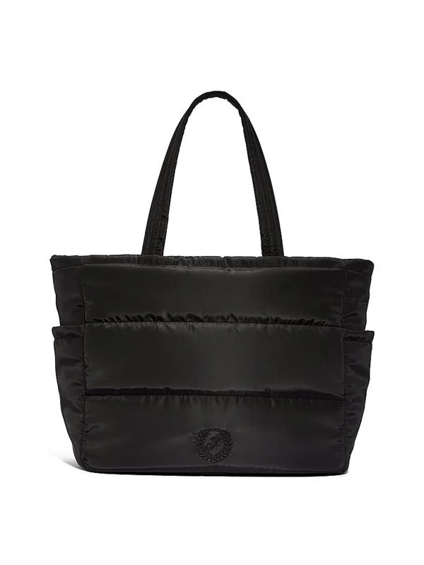 Pink Kapitoneli Tote Çanta ön görünüm
