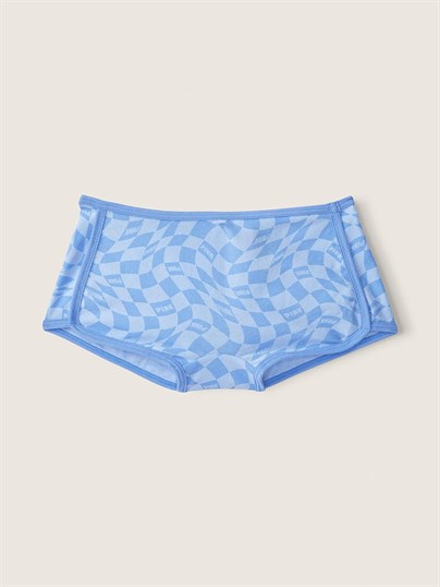 Pink Pamuklu Boyshort Kulot