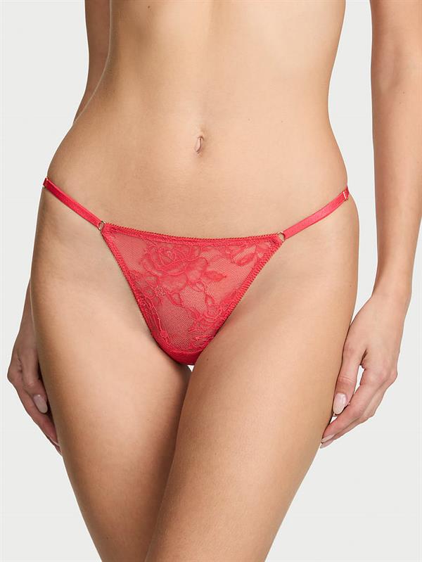 Dantelli Ayarlanabilir V String Kulot ön görünüm