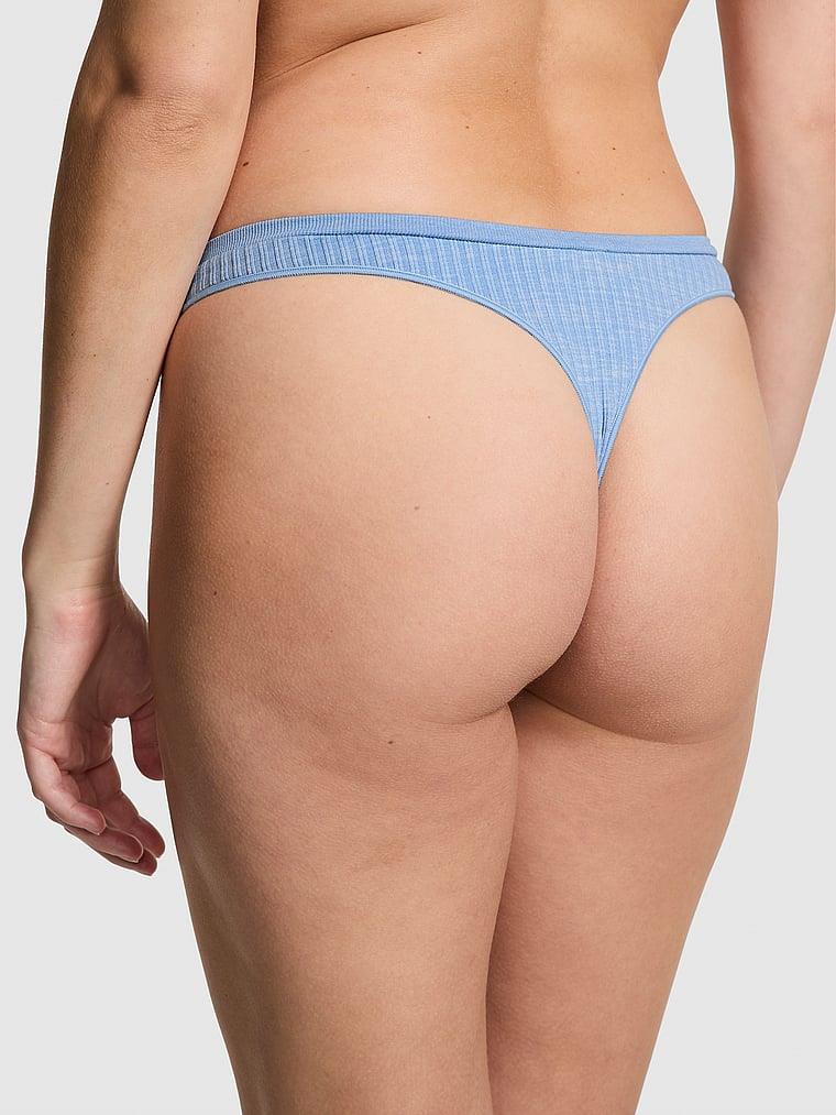 Pink Seamless Derin Bacak Kesim Tanga arka görünümü