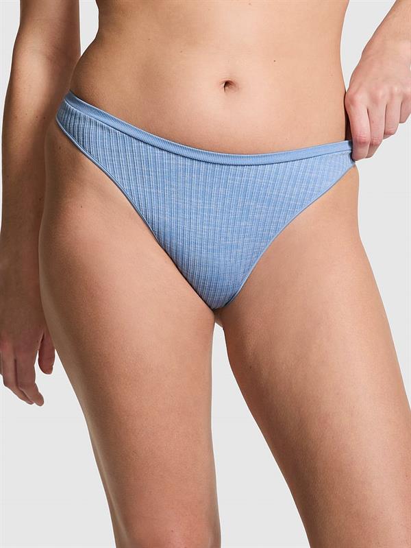 Pink Seamless Derin Bacak Kesim Tanga
