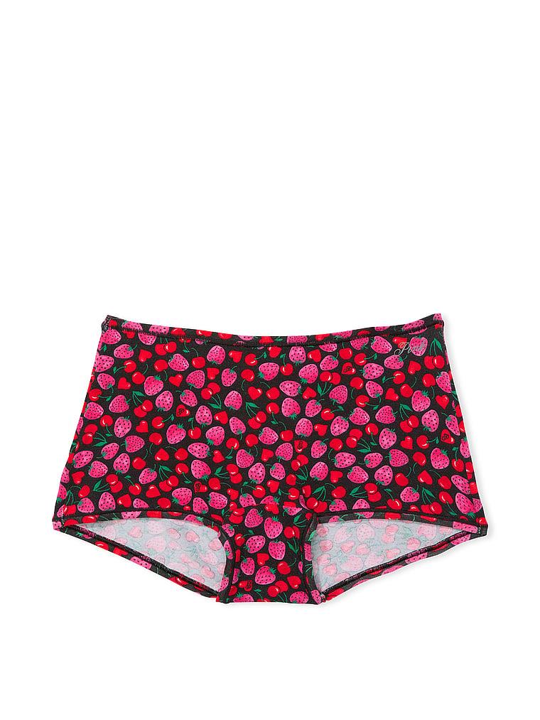 Pink Logolu Pamuklu Boyshort Kulot arka görünüm