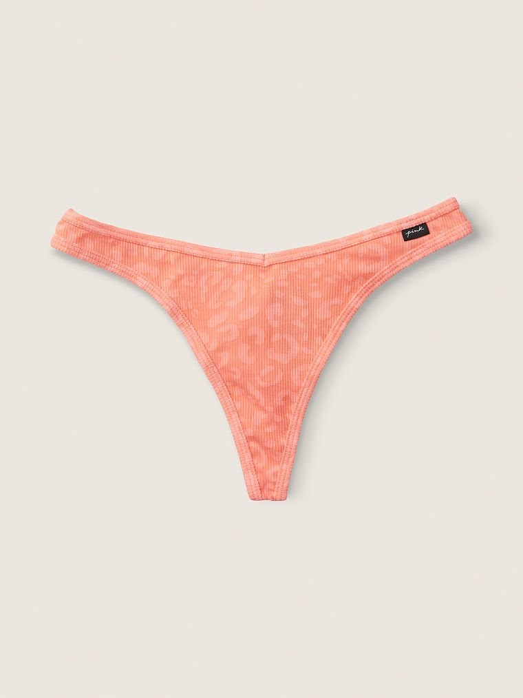 Pink Pamuklu Tanga Kulot arka görünümü