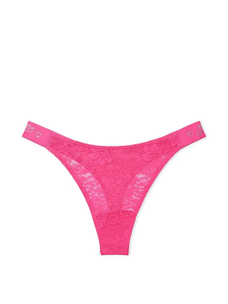 Pink Wink Logolu Derin Bacak Kesim Tanga arka görünüm