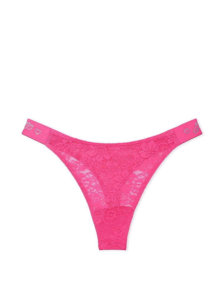 Pink Wink Logolu Derin Bacak Kesim Tanga arka görünümü