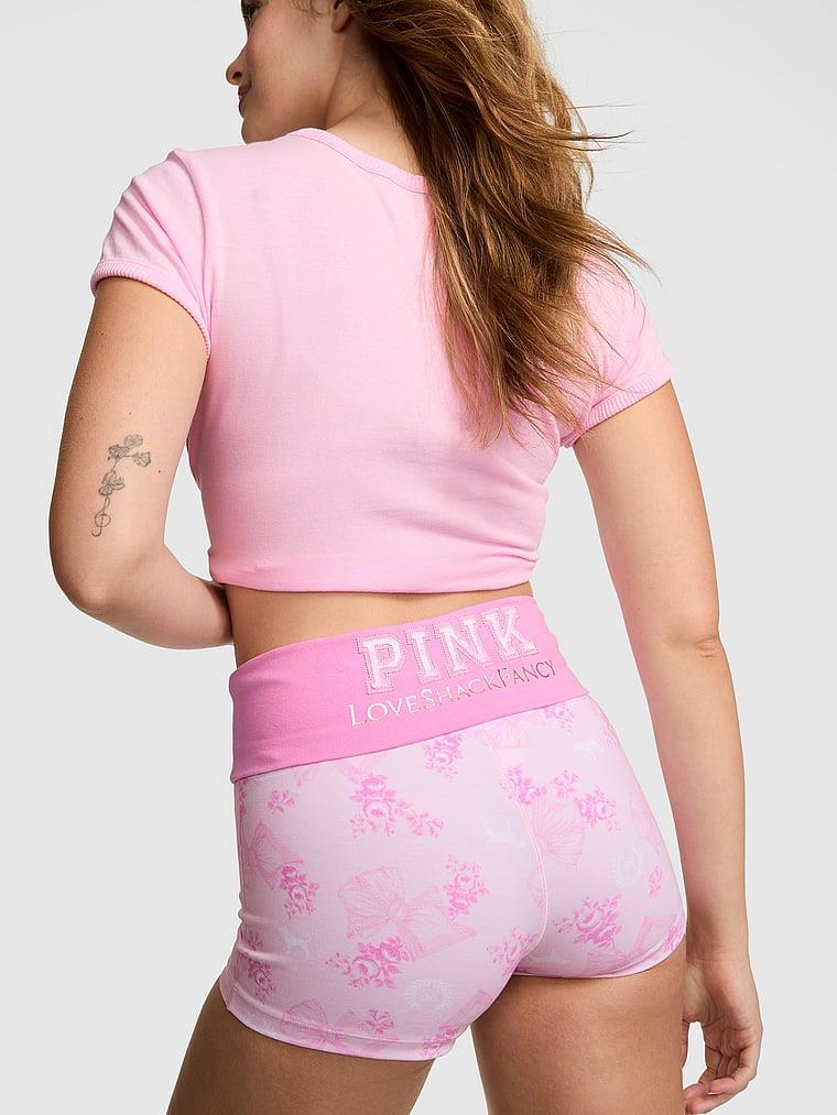 Pink Pink X Loveshackfancy Beli Katlanabilen Mini Sort arka görünümü