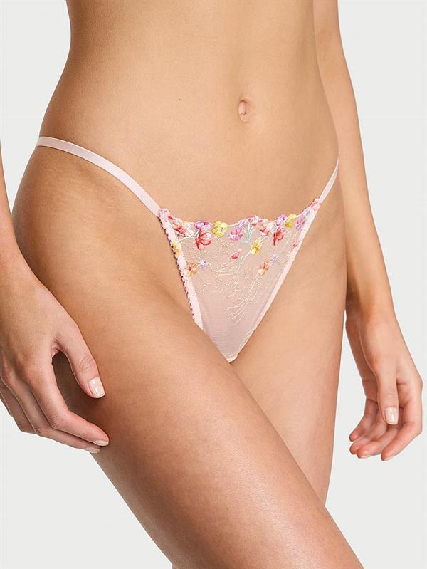 Bloom Islemeli V String Kulot