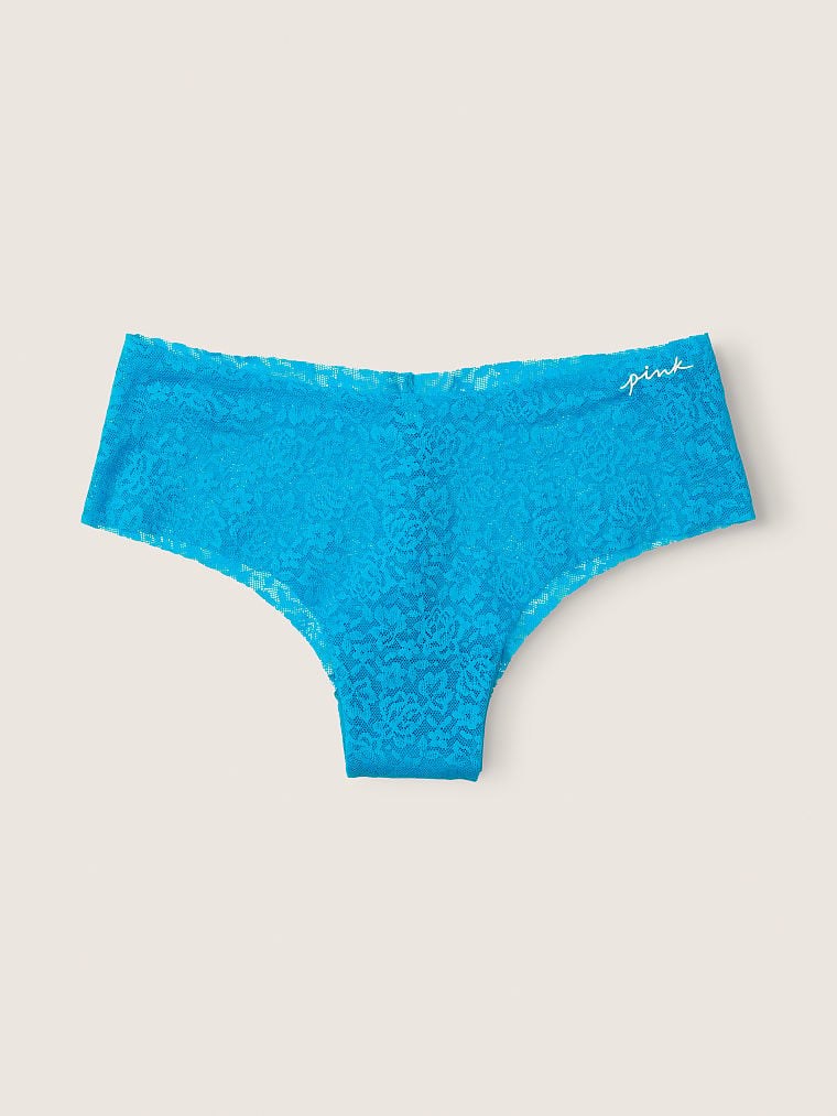 Victorias S Secret Pink Lazer Kesim Dantelli Cheekster Kulot arka görünümü