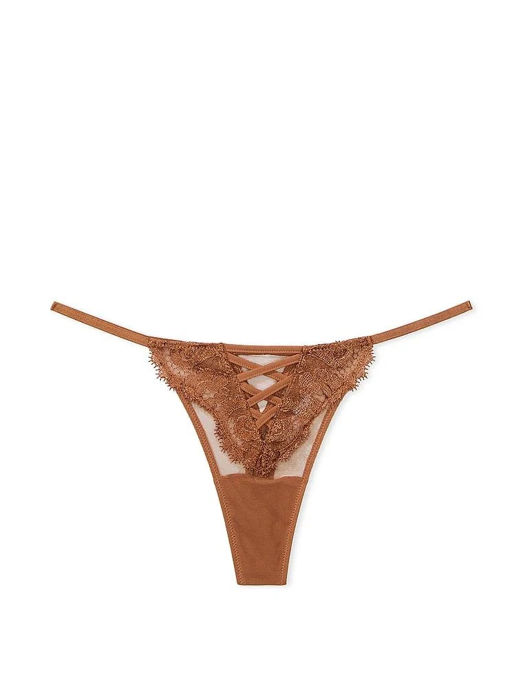 Boho Cicek Islemeli Tanga arka görünümü