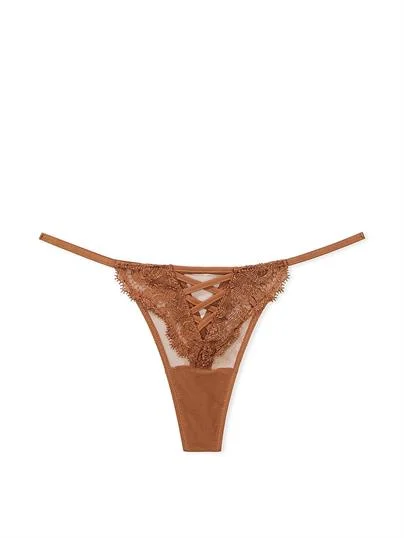 Boho Cicek Islemeli Tanga ön görünüm