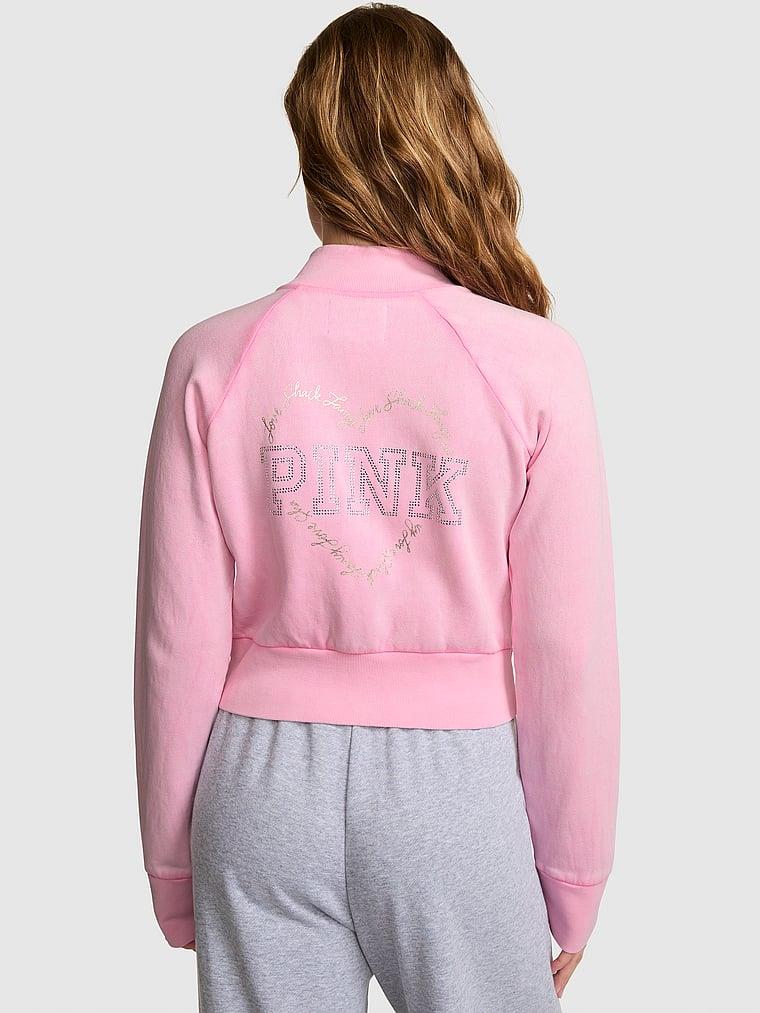 Pink Pink X Loveshackfancy Fermuarli Sweatshirt arka görünüm