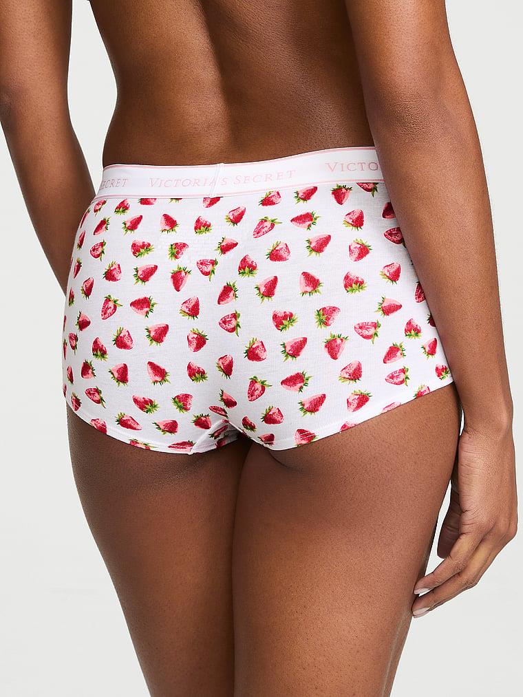 Logolu Pamuklu Boyshort Kulot arka görünümü